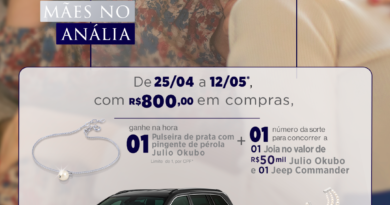  Joia da Julio Okubo é presente especial no Dia das Mães do Shopping Anália Franco